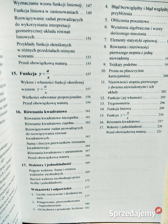 Matematyka zbiór zadań podkowa Antykwariat Warszawa