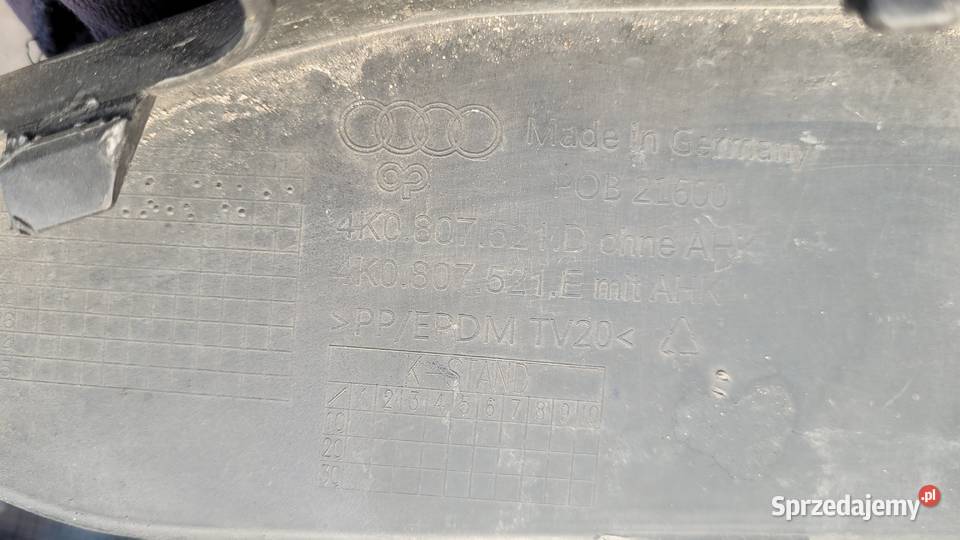 DOKLADKA SPOILER ZDERZAKA TYŁ AUDI A6 C8 Ruda Śląska