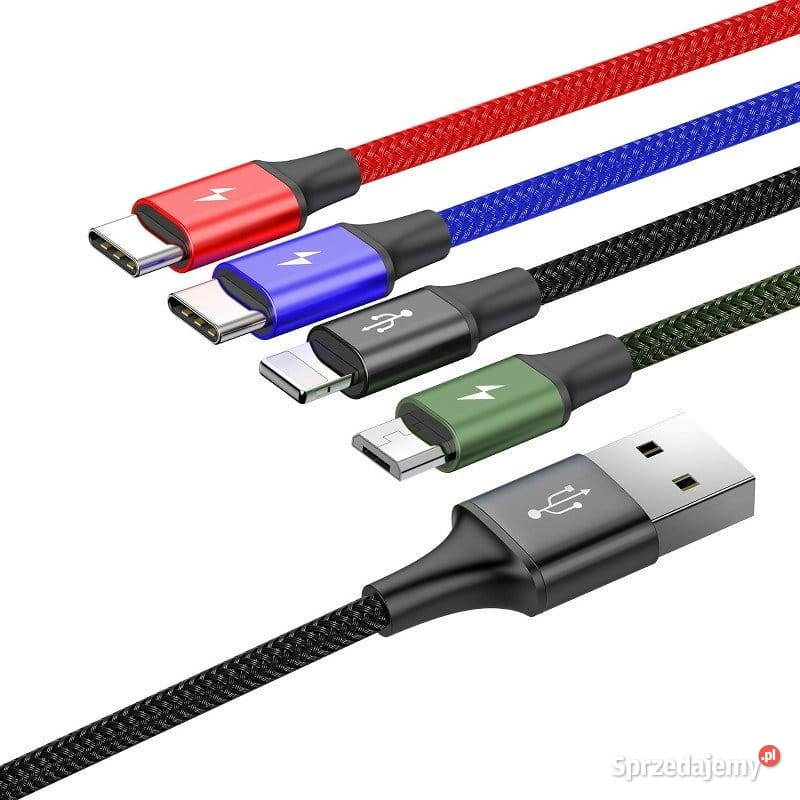 Kabel USB 4w1 2xUSBC