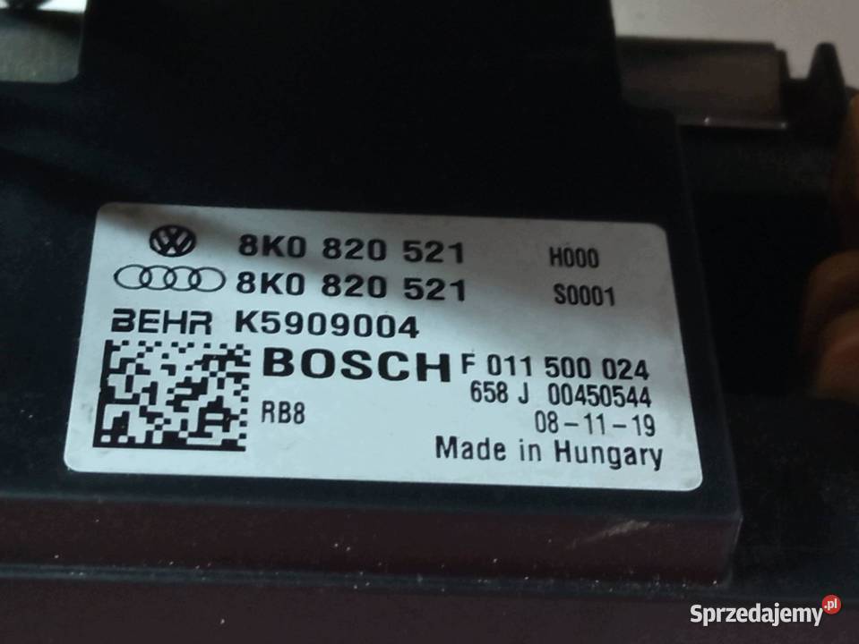 DMUCHAWA NAWIEWU REZYSTOR EU KPL 8K0820521 Audi osobowe