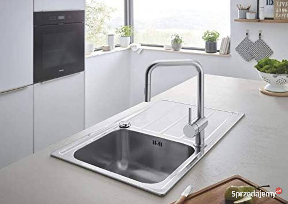 Bateria kuchenna stojąca Grohe Minta szary Rzeszów