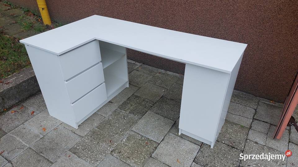 Biurko narożnikowe białe Poznań