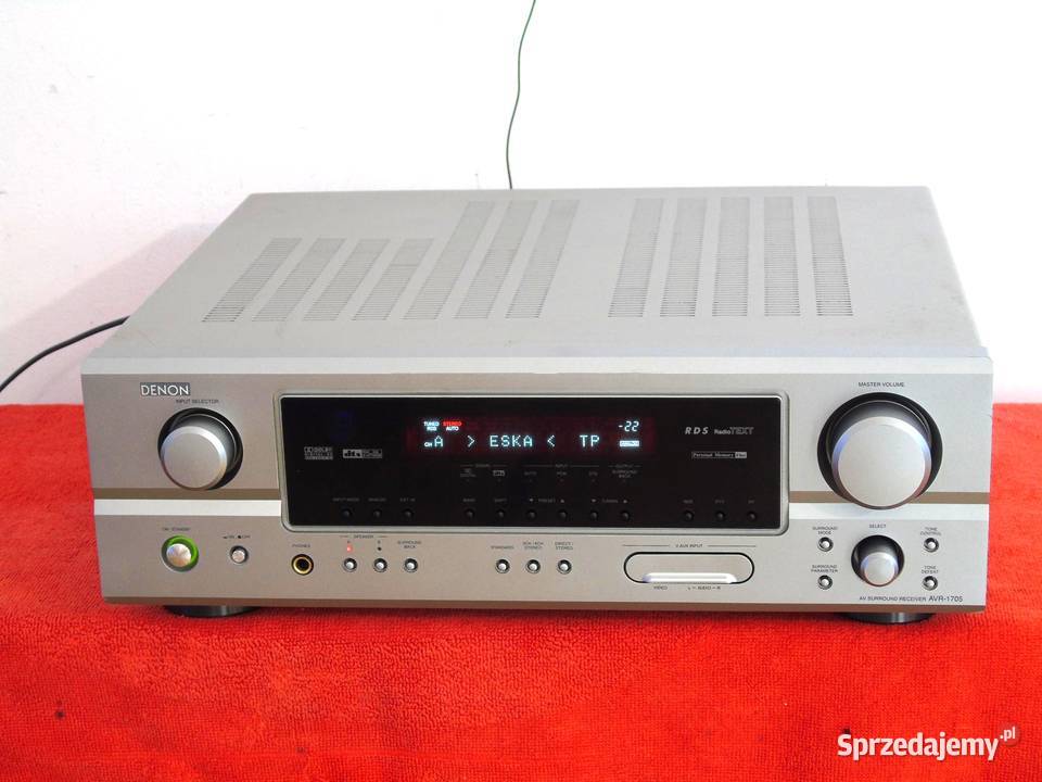 Amplituner Denon AVR1705 RDS mocny i sprawny podkarpackie Jasło sprzedam