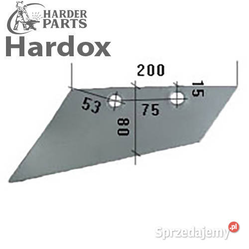 Lemiesz przedpłużka HARDOX 3327164L części do Części zamienne Suwałki