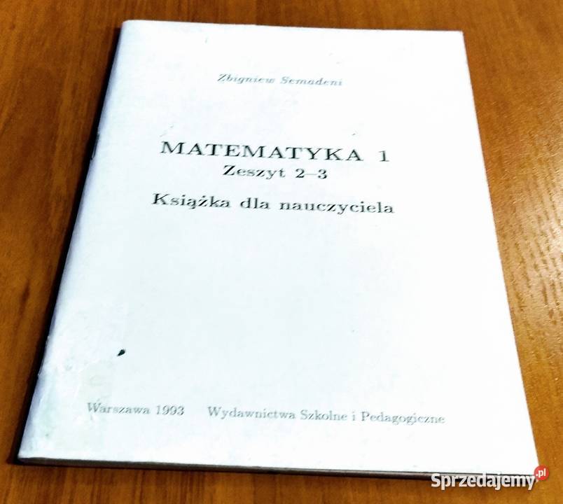 Matematyka 1 książka nauczyciela Zbigniew sprzedam