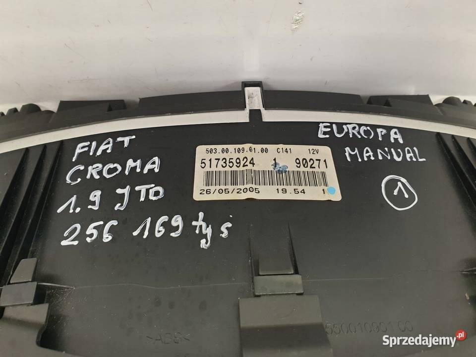 Fiat Croma II 19 JTD LICZNIK ZEGARY 51735924 Janów