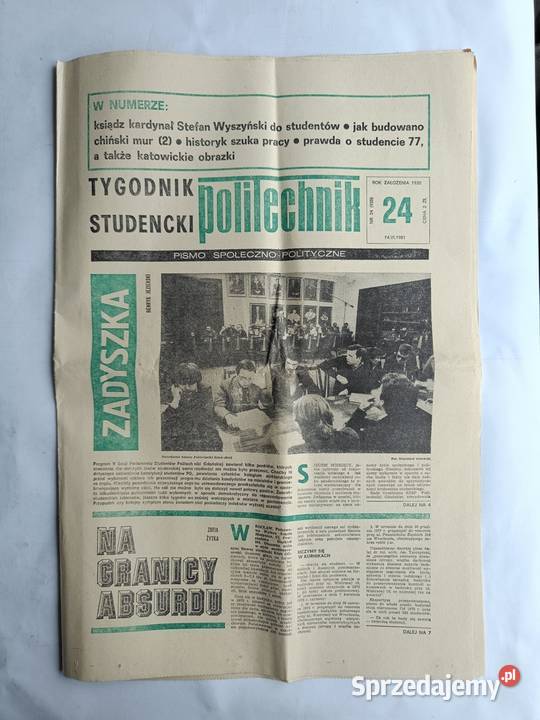 NSZZ Solidarność Biuletyny studenckie 1981 Czasopisma Gdynia