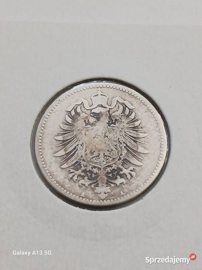 1 Marka Prusy 1876 r 1 mennica A wielkopolskie