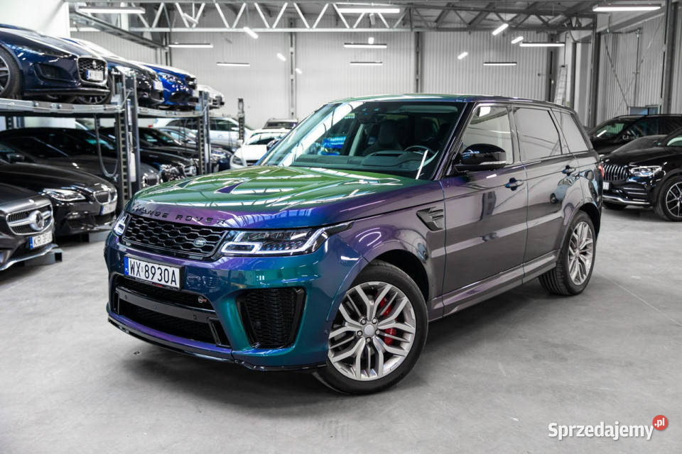 Land Rover Range Rover Sport SVR 50 V8 575 światła LED małopolskie Węgrzce