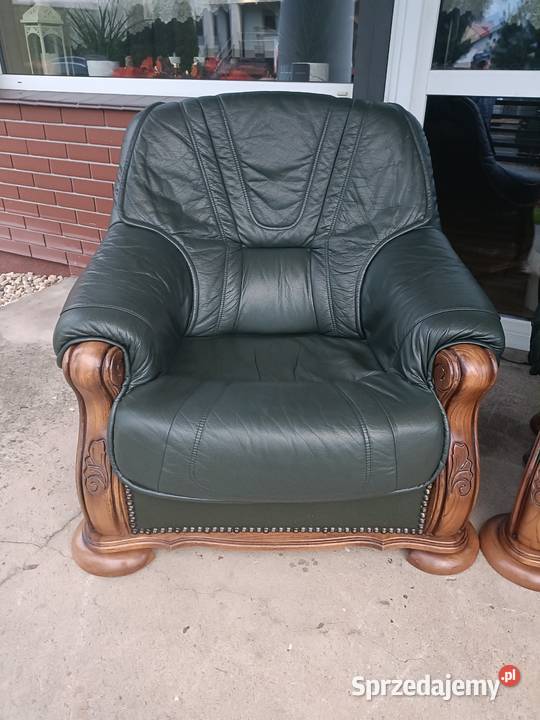 Sprzedam wypoczynek 321 ze skóry Konin sprzedam