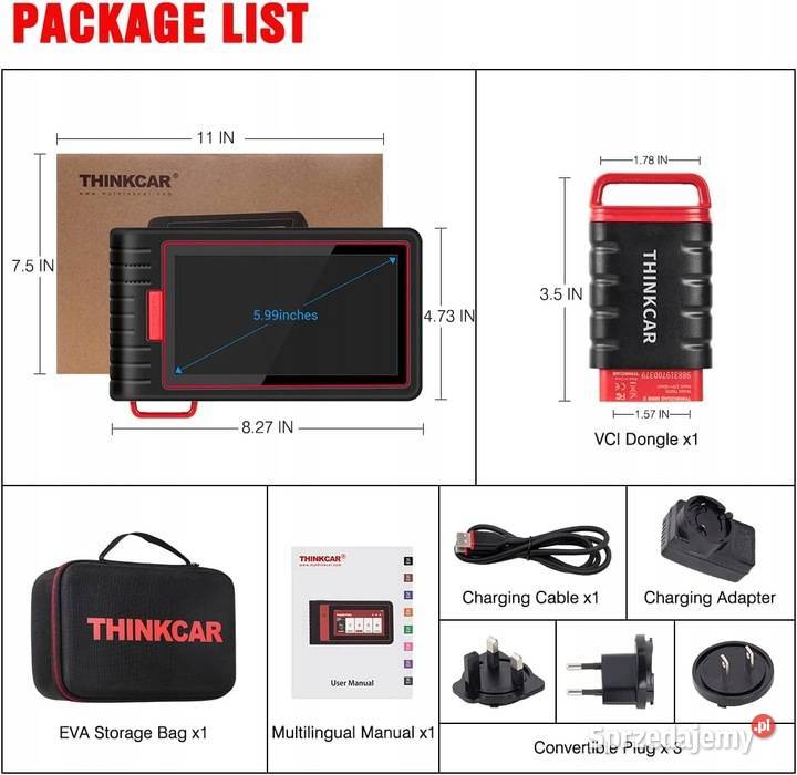 SKANER DIAGNOSTYCZNY ThinkCar ThinkScan 2 TK909 Przemyśl