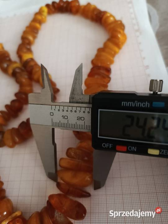 Naszyjnik Bursztyn Vintage 112gr Białystok sprzedam