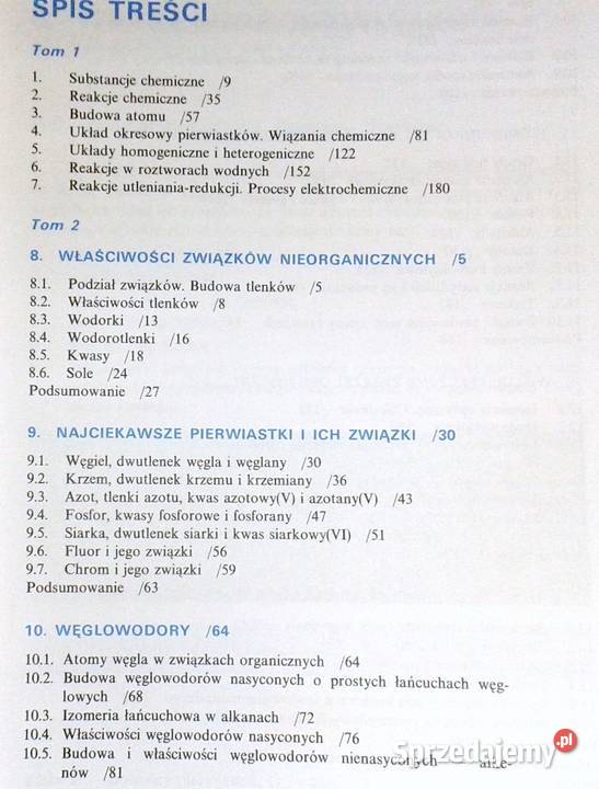 Chemia szkół średnich 2 A Zarembina E Matusewicz Chełm sprzedam