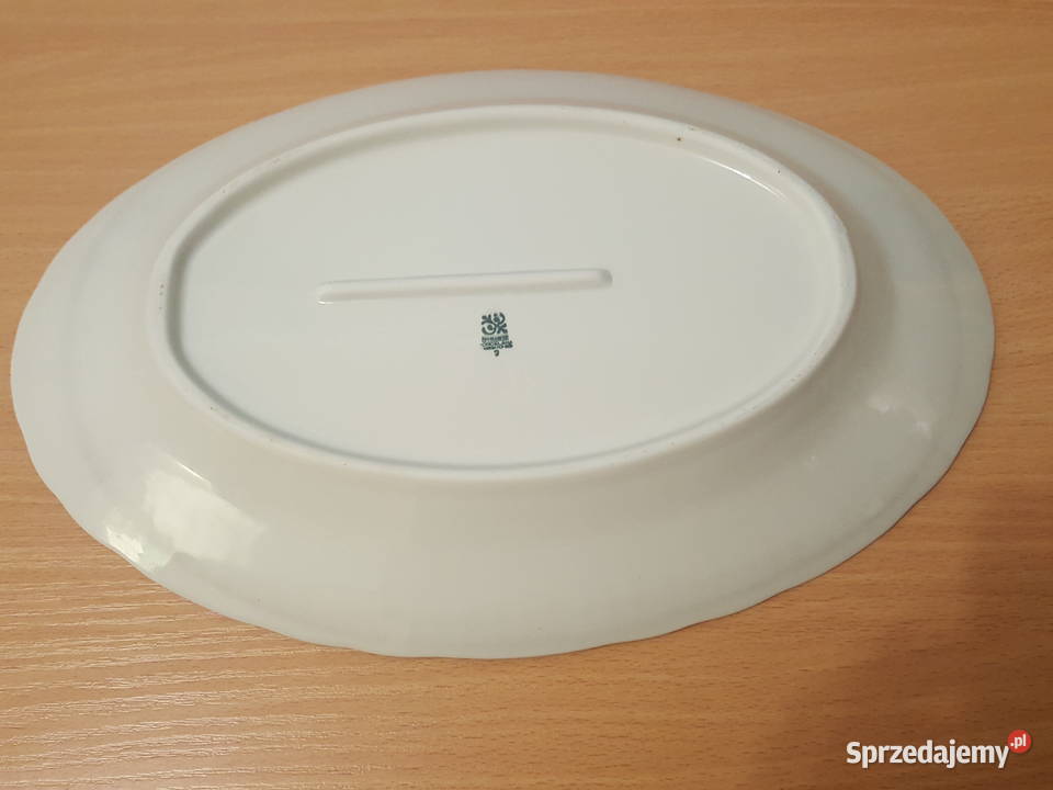 PÓŁMISEK owalny duży biały porcelana Włocławek z wielkopolskie Złotniki