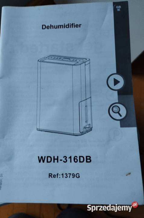 Osuszacz powietrza pochłaniacz Blyss WDH316DBnie