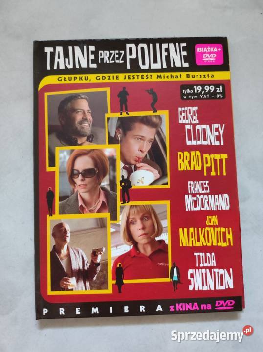 tajne poufne Burn After Reading dvd film clooney Kultura i Rozrywka