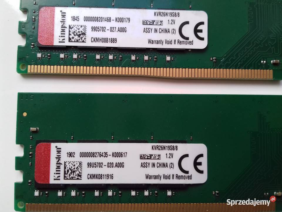 Kingston DDR4 2x8GB16GB PC42666MHz CL19 DDR42666 kujawsko-pomorskie Bydgoszcz