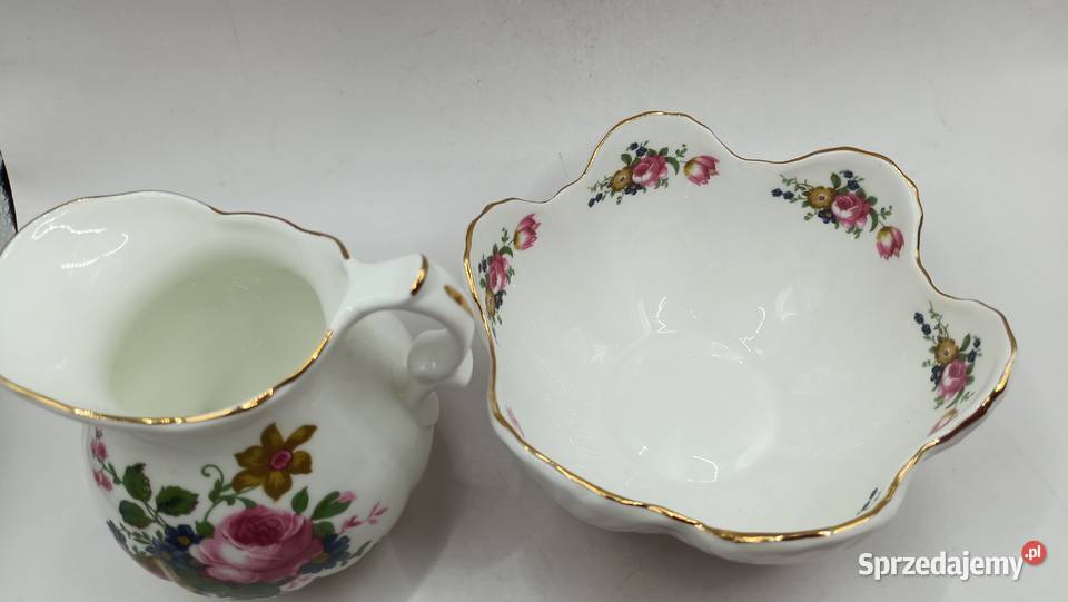 Mlecznik i cukiernica wazon u miska porcelana z lubelskie Zamość sprzedam
