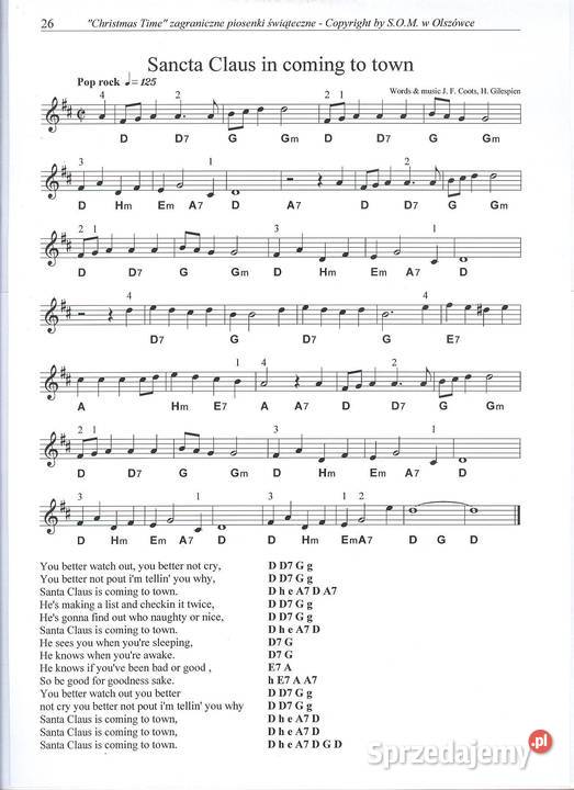 Światowe przeboje świąteczne nuty słowa akordy pomorskie Gdańsk