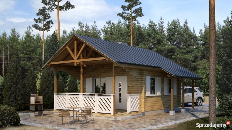 Projekt domu R02 drewniany zachodniopomorskie Koszalin