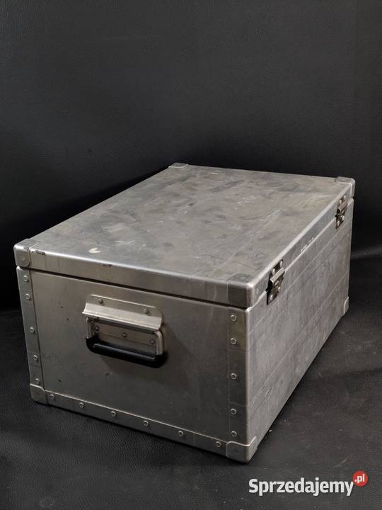 Pancerna Skrzynia Aluminiowa Wojskowa Jakość Militaria łódzkie Poddębice