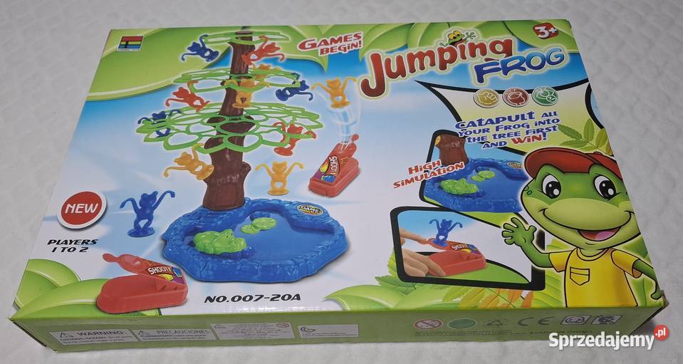 Gra rodzinna Jumping Frog Skaczące żabki Zabawka Zręcznościowe Czeladź