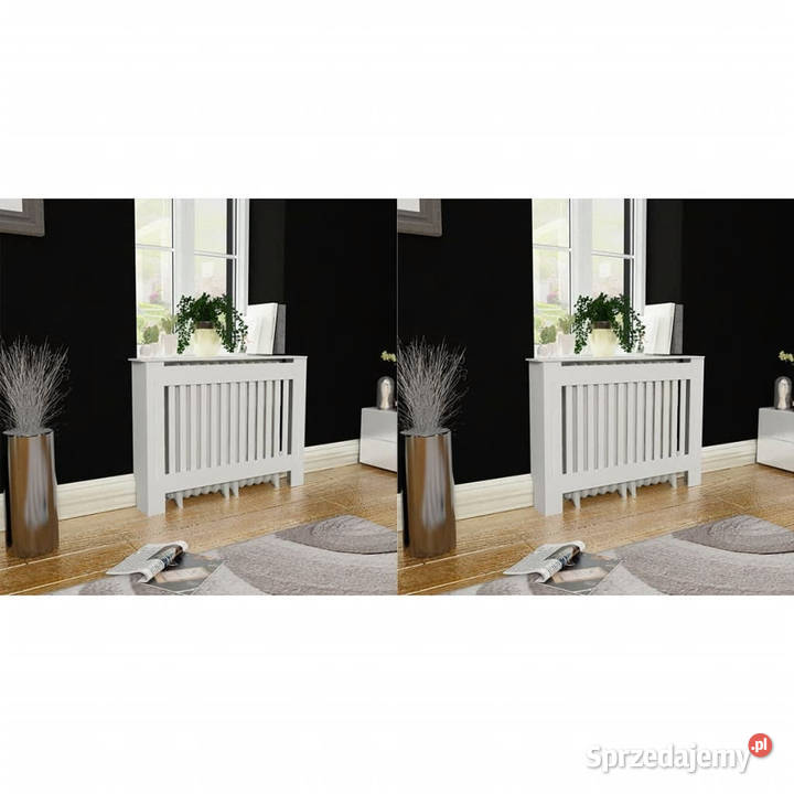 Osłony na kaloryfer 2 białe MDF 112 WM276003