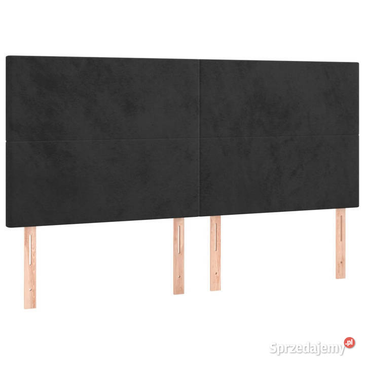 Zagłówek do łóżka z LED czarny 200x5x118128 mazowieckie Warszawa