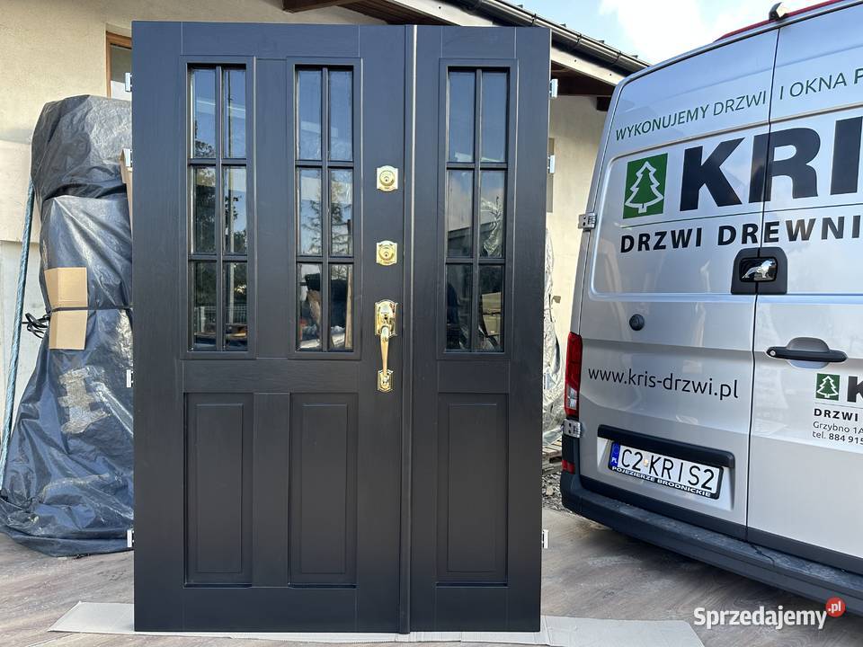 Drzwi zewnętrzne drewniane SCHLAGE NA KAŻDY Grzybno