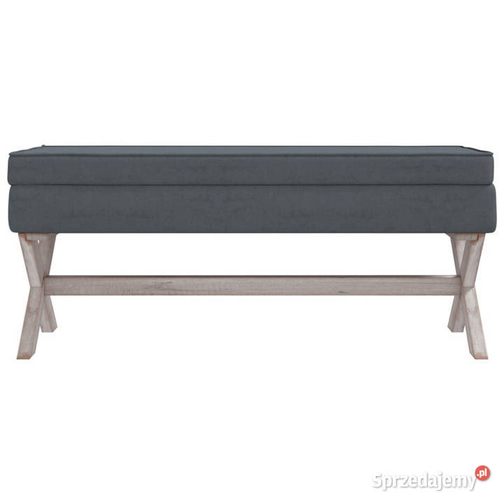 Stołek ze schowkiem ciemnoszary 110x45x49 Warszawa sprzedam