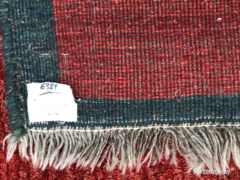 Dywan perski GABBEH recznie tkany bieznik odcienie czerwieni Dywany i wykładziny Tuczno