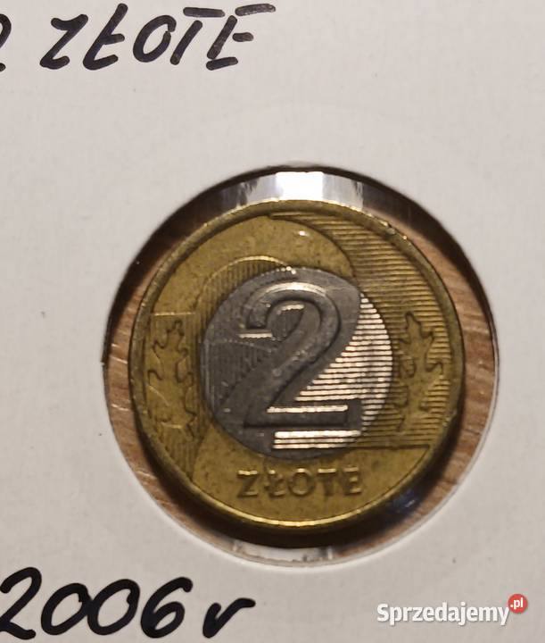 2 Złote 2006 r najniższy nakład wielkopolskie Konin