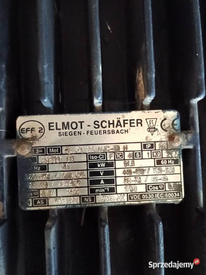 Silnik elektryczny 45kw Pozostałe Grodzisk Mazowiecki