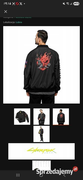 Kurtka Jacket Cyberpunk 2077 Idealna Rozmiar M Rozmiar M Augustów sprzedam