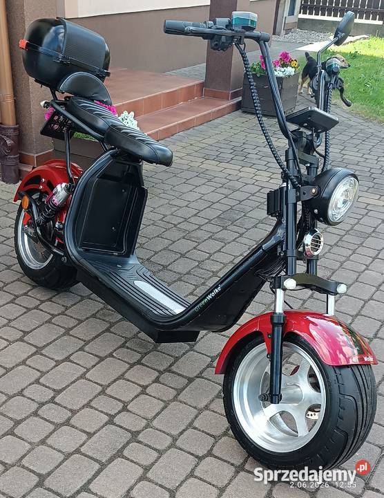 Skuter elektryczny dwuosobowy zarejestrowany podlaskie Wysokie Mazowieckie