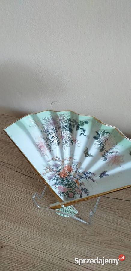 Wachlarz porcelanowy prl Przedbórz