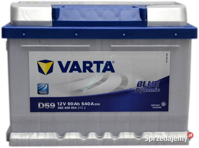 Akumulator VARTA Blue Dynamic D59 60Ah 540A EN Piotrków Trybunalski