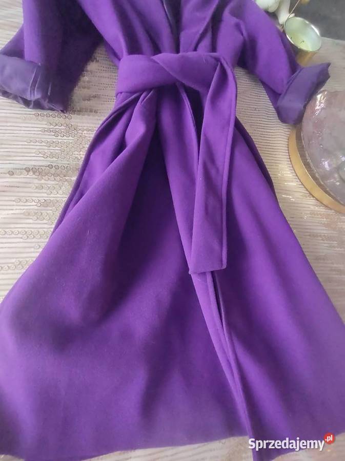 Made in italy maxi długi płaszcz w kolorze śląskie Gliwice