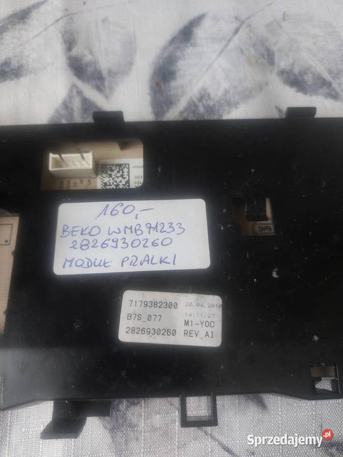 BEKO WMB71233 2826930260 MODUŁ PRALKI Pralki i suszarki Dom i Ogród małopolskie