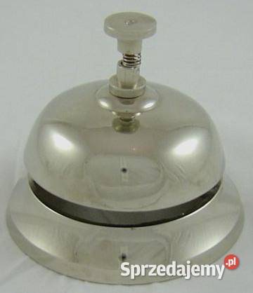 Dzwonek hotelowy recepcyjny Kolor srebrny mazowieckie