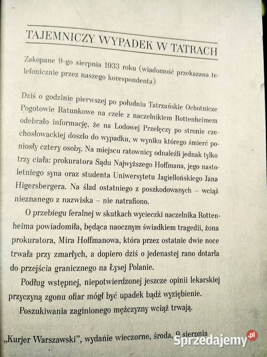 Sprawa Hoffmanowej książki księgarnie Wsrszawa mazowieckie