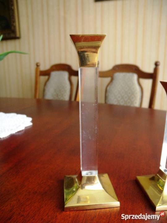 ŚWIECZNIKI SZKLANE komplet 2 sztuki Katowice