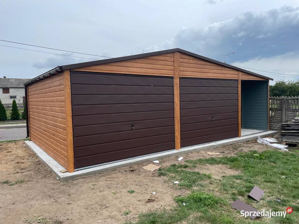 Garaż Blaszany dwustanowiskowy 8x6 wiata śląskie Zabrze