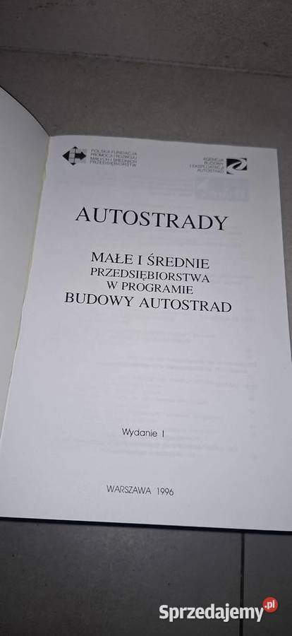 Geneza budowy autostrad w Polsce 1996 Biały kruk Antyki, Sztuka, Kolekcje Kalisz