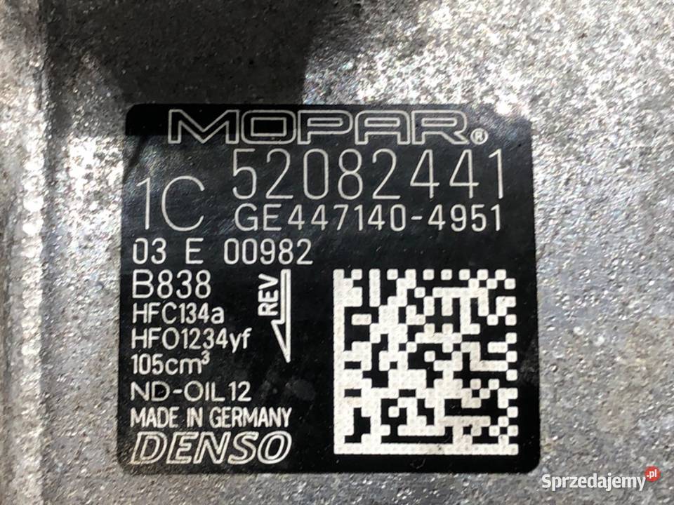 SPRĘŻARKA KLIMATYZACJI JEEP COMPASS MP 52082441