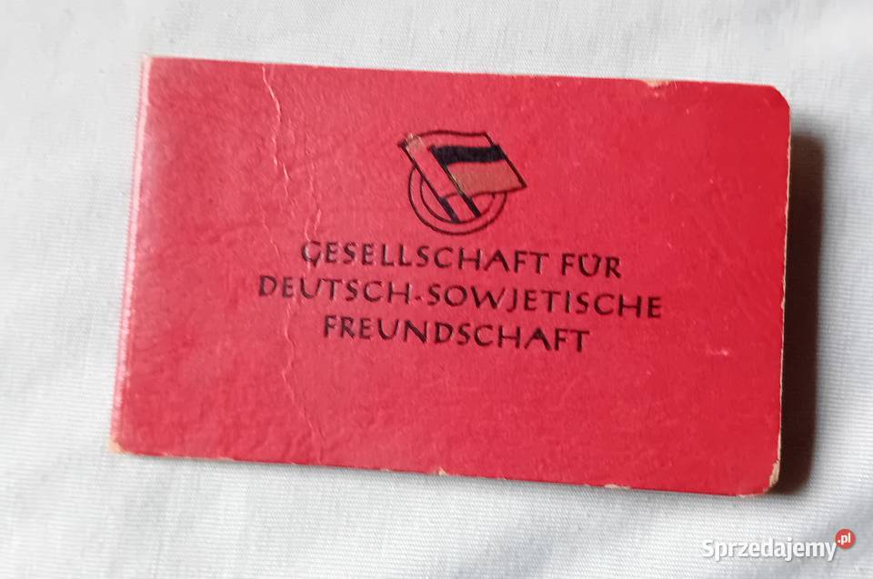 Legitymacja Gesselschaft f DeutscheSowjetische Koźminek