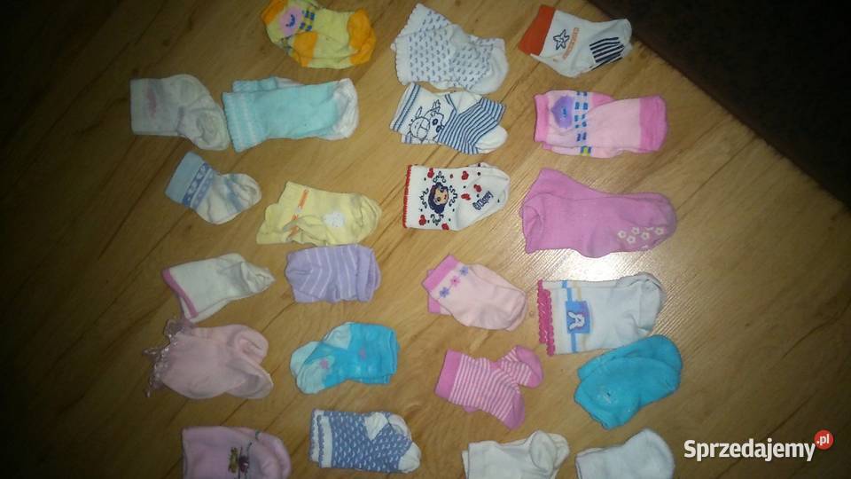 skarpetki dziewczęce małe 48 par Bielizna wielkopolskie Poznań