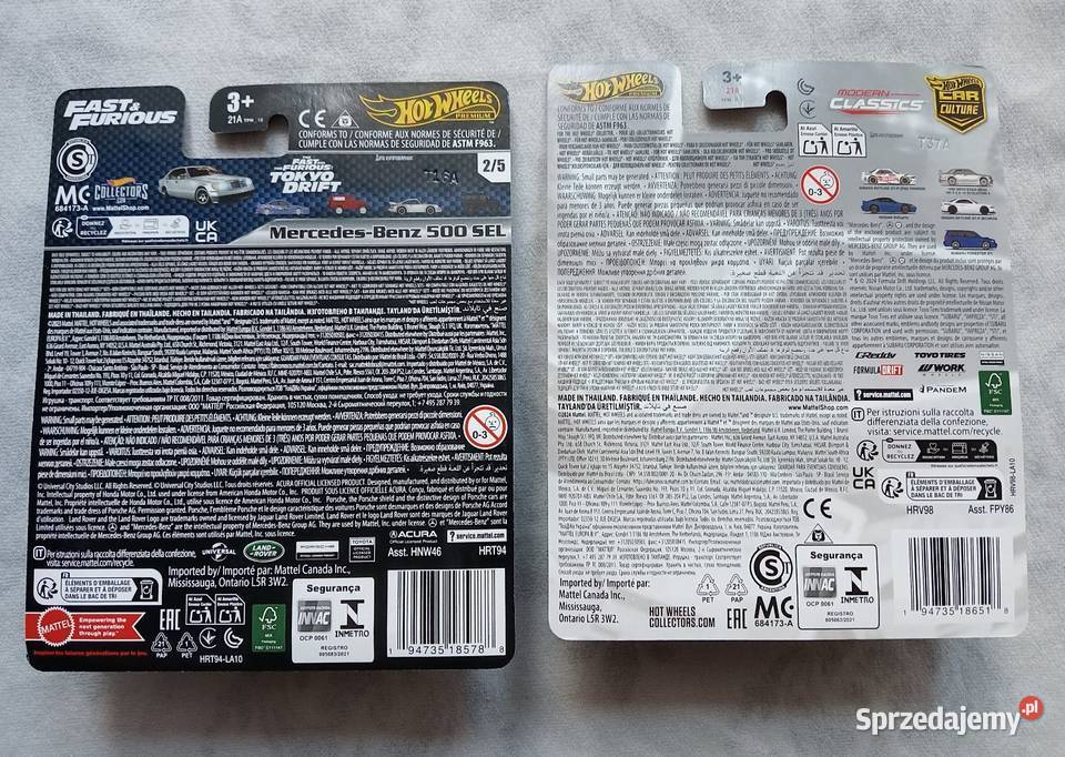Hot Wheels MercedesBenz 500 SEL MercedesBenz 190 Jaworzno sprzedam
