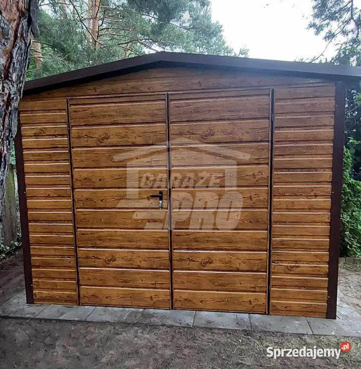 Schowek domek ogrodowy 3x2m Brama dwuskrzydłowa