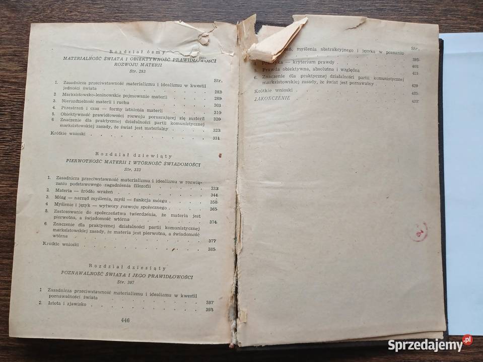 Aleksandrow JF Materializm dialektyczny 1955 Tarnowo Podgórne sprzedam